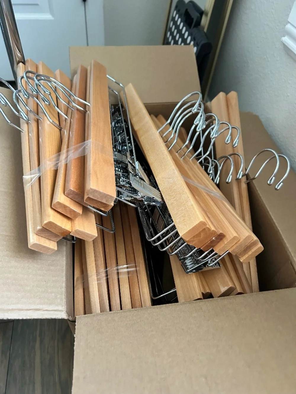 Wooden pants hangers